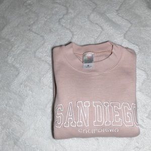San Diego California COZY Cropped Pullover